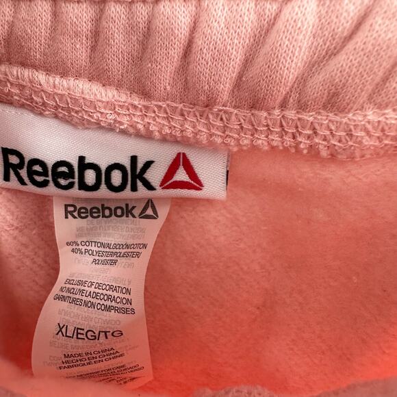 Reebok Size XL Shorts Pink Elastic Waist Drawstring Relaxed Fit Pull On NWT - Picture 4 of 4